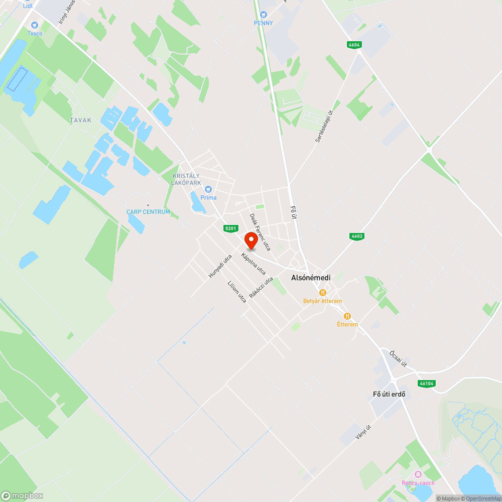 Beszakadt árok bejelentés helye