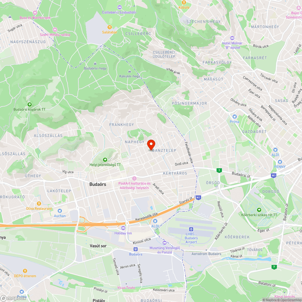 Beszakadt járda bejelentés helye