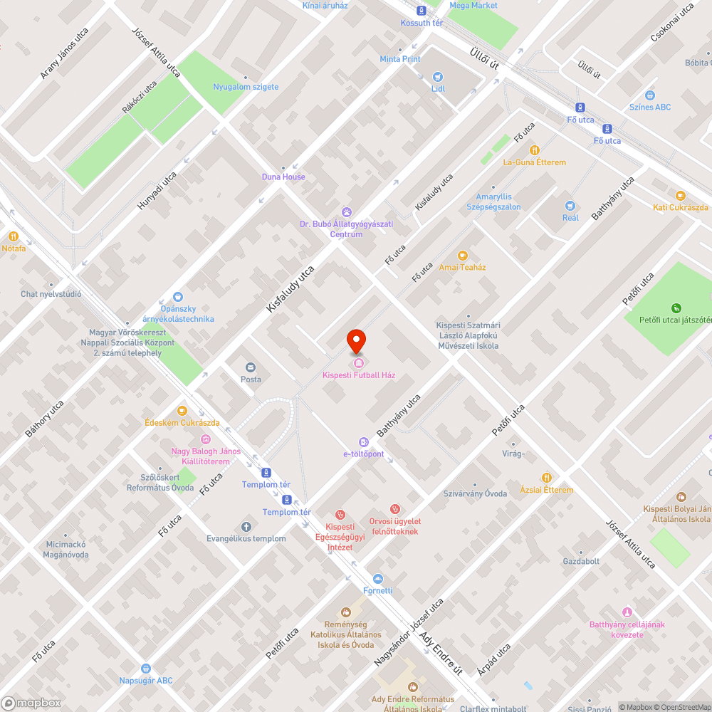 Megsüllyedt járdakövek bejelentés helye