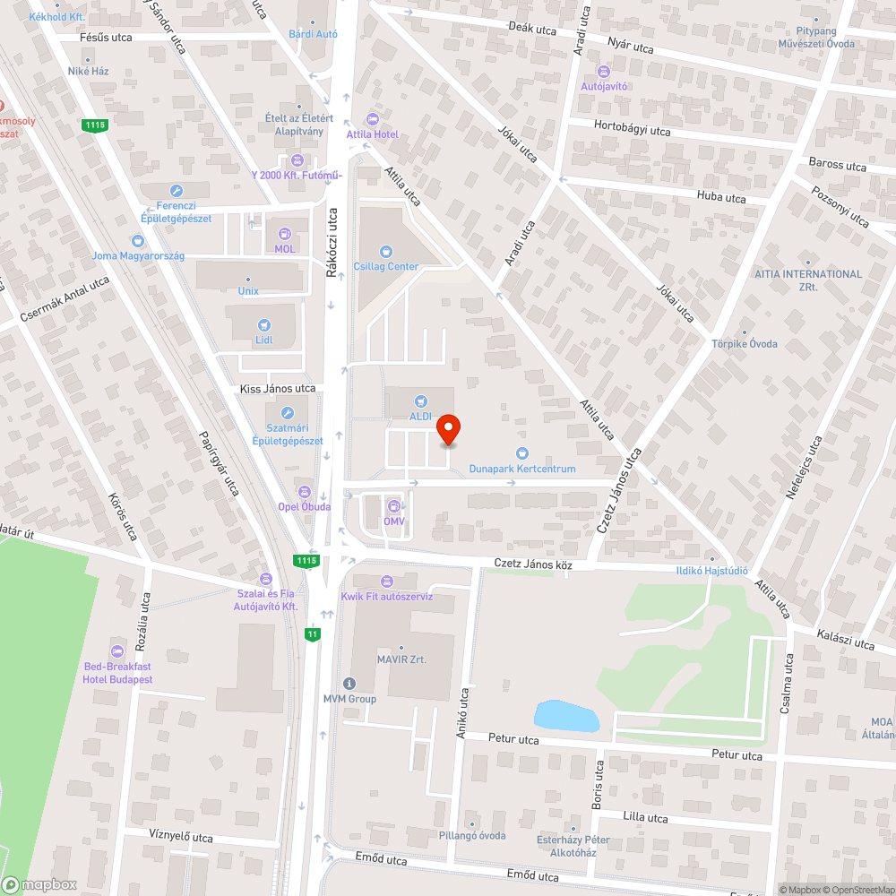 Kiégett bejelentés helye