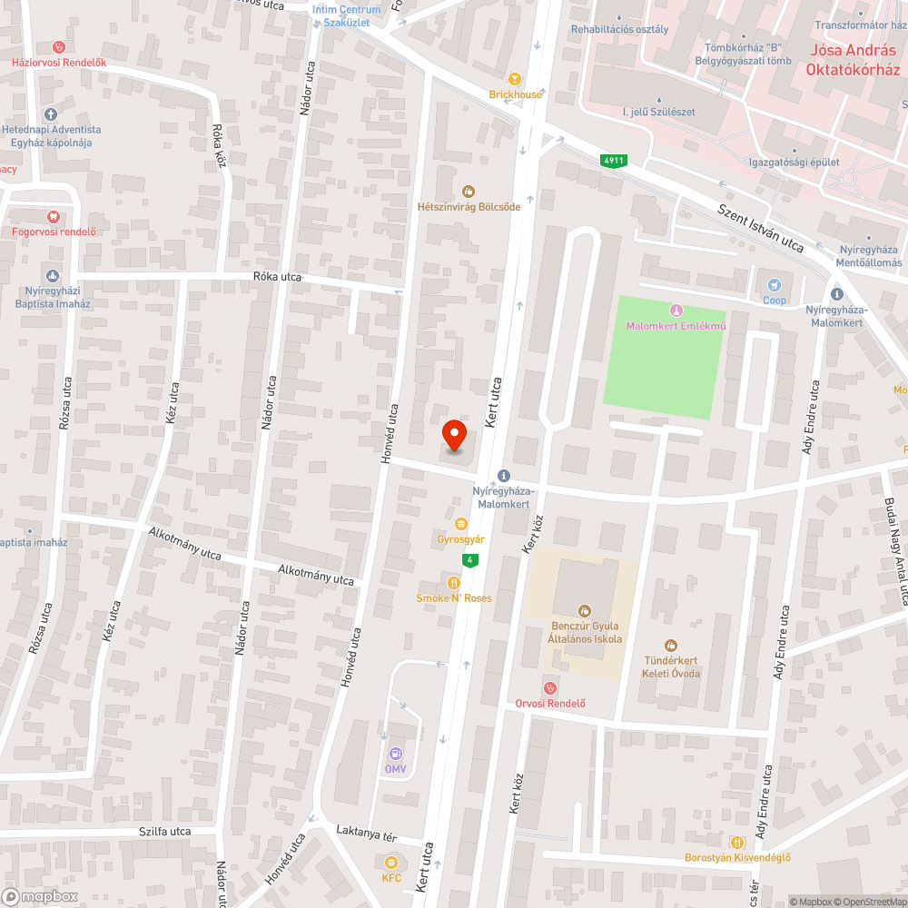 Kàtyúk,hibák az utcában bejelentés helye