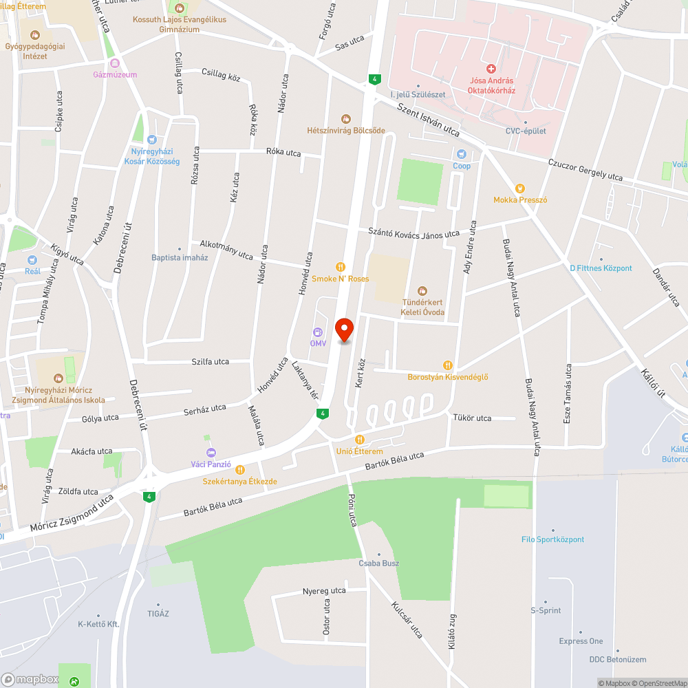 A háztömbök között szemét gyűlik bejelentés helye