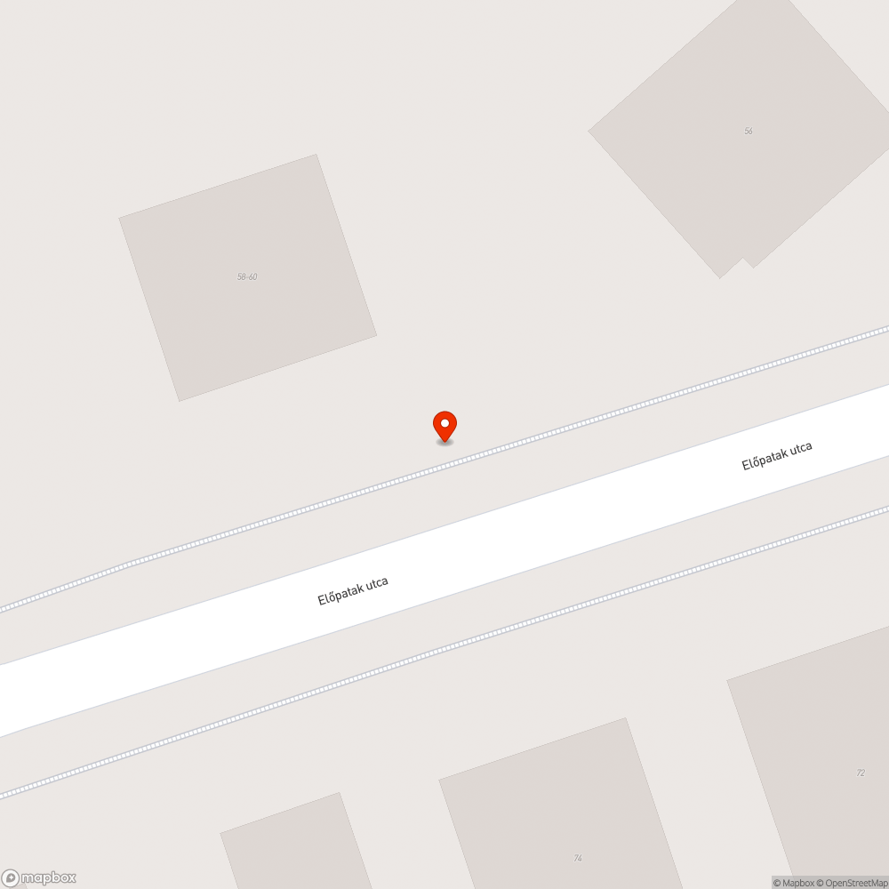 Előpatak utca leszakadt ág a járdán bejelentés helye