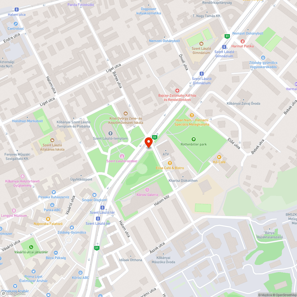 Hiányos járda bejelentés helye