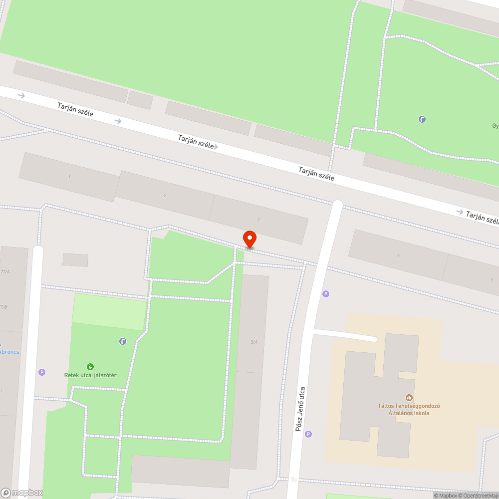 Kidőlt fa - Tarján Széle 3. bejelentés helye