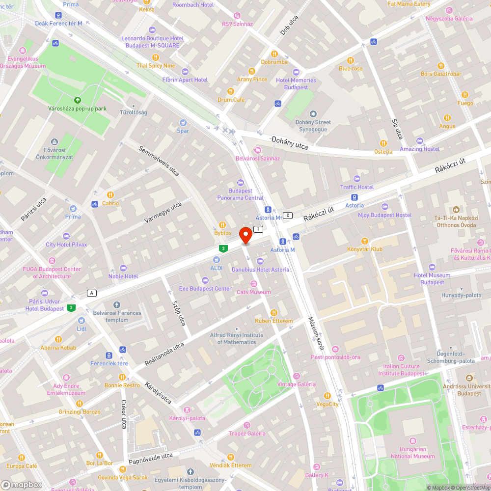 Rongált, elfordult közlekedési tábla bejelentés helye