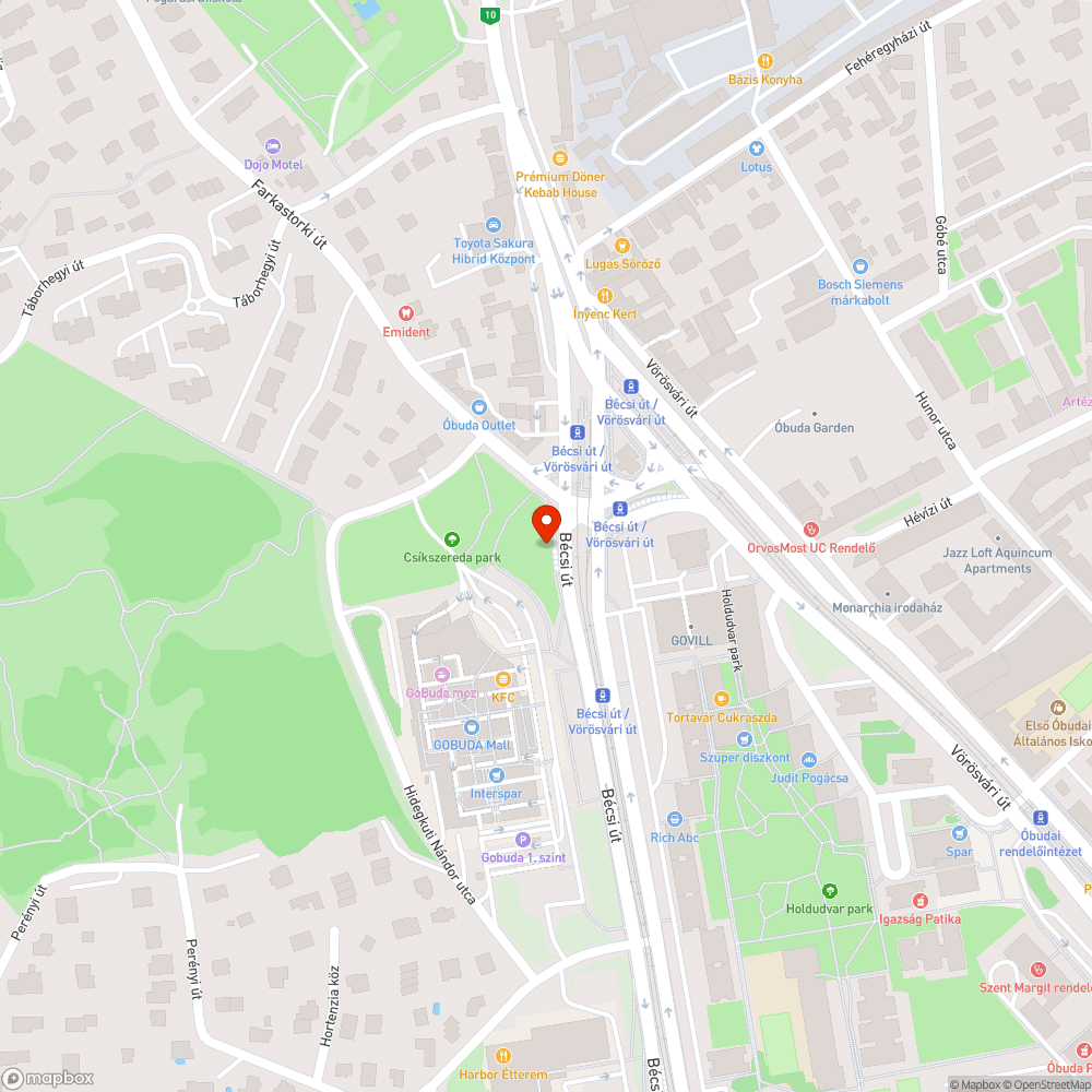 Halott fa bejelentés helye