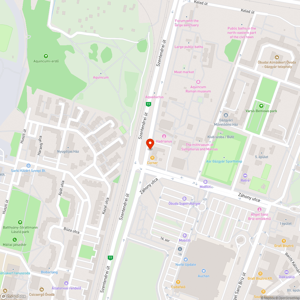 Graffiti bejelentés helye