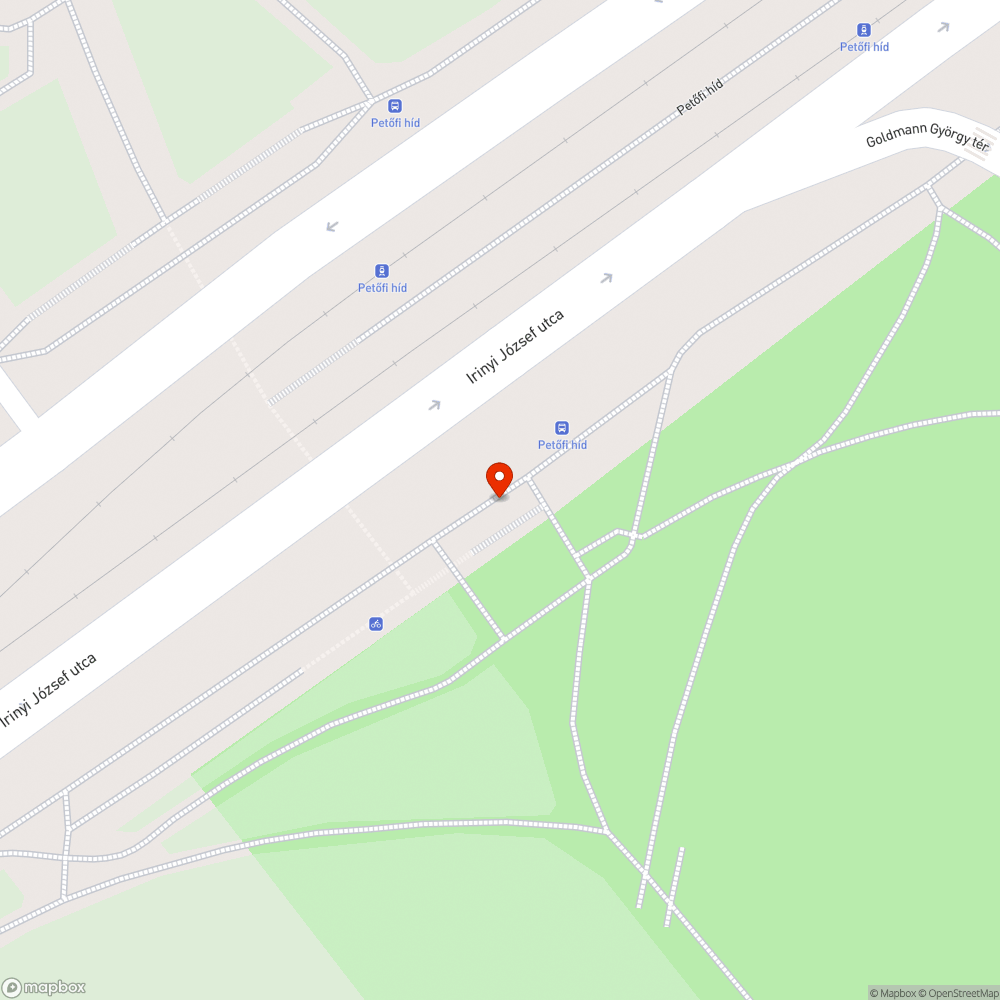 Lekopott útburkolati jelek a kerékpárúton bejelentés helye