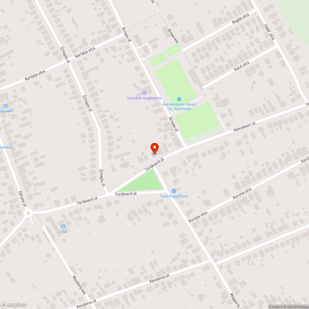 Kidöntött útjelző tábla bejelentés helye