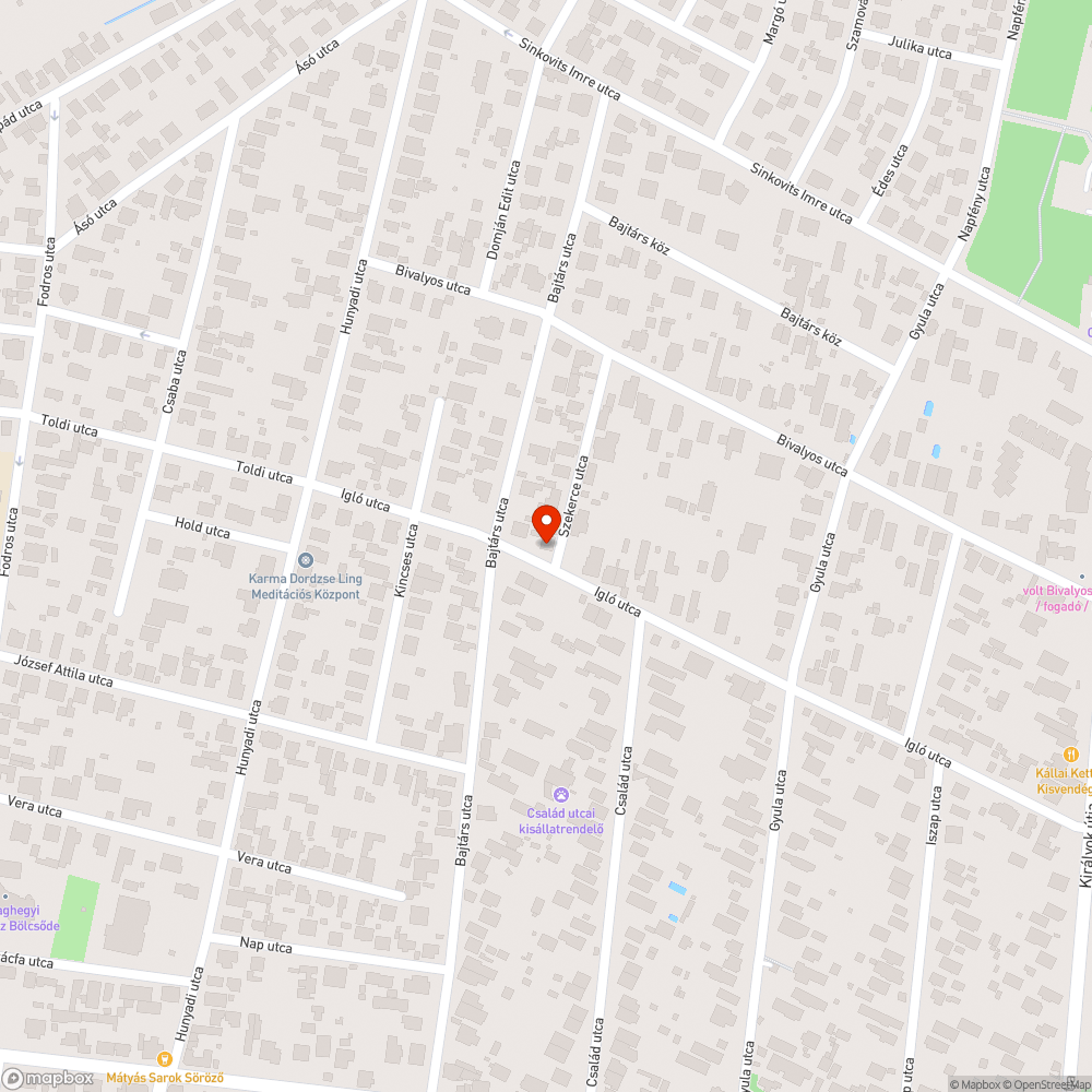 Eső után járhatatlan utca bejelentés helye