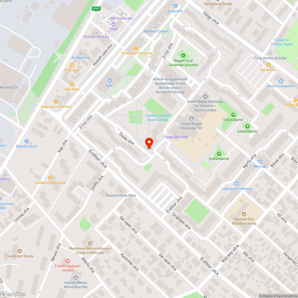 Rendszeresen fűre parkol bejelentés helye