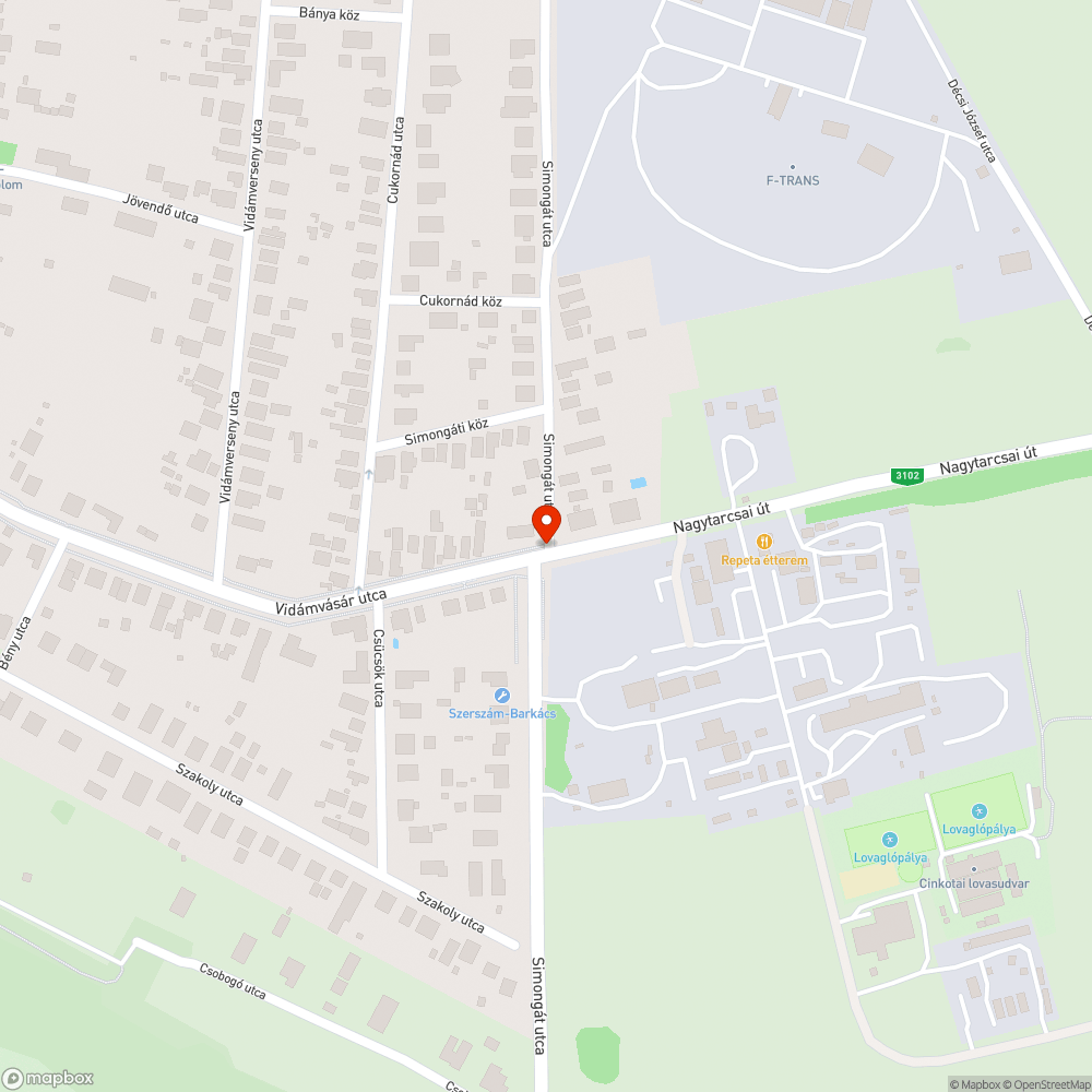 Beton oszlop bejelentés helye