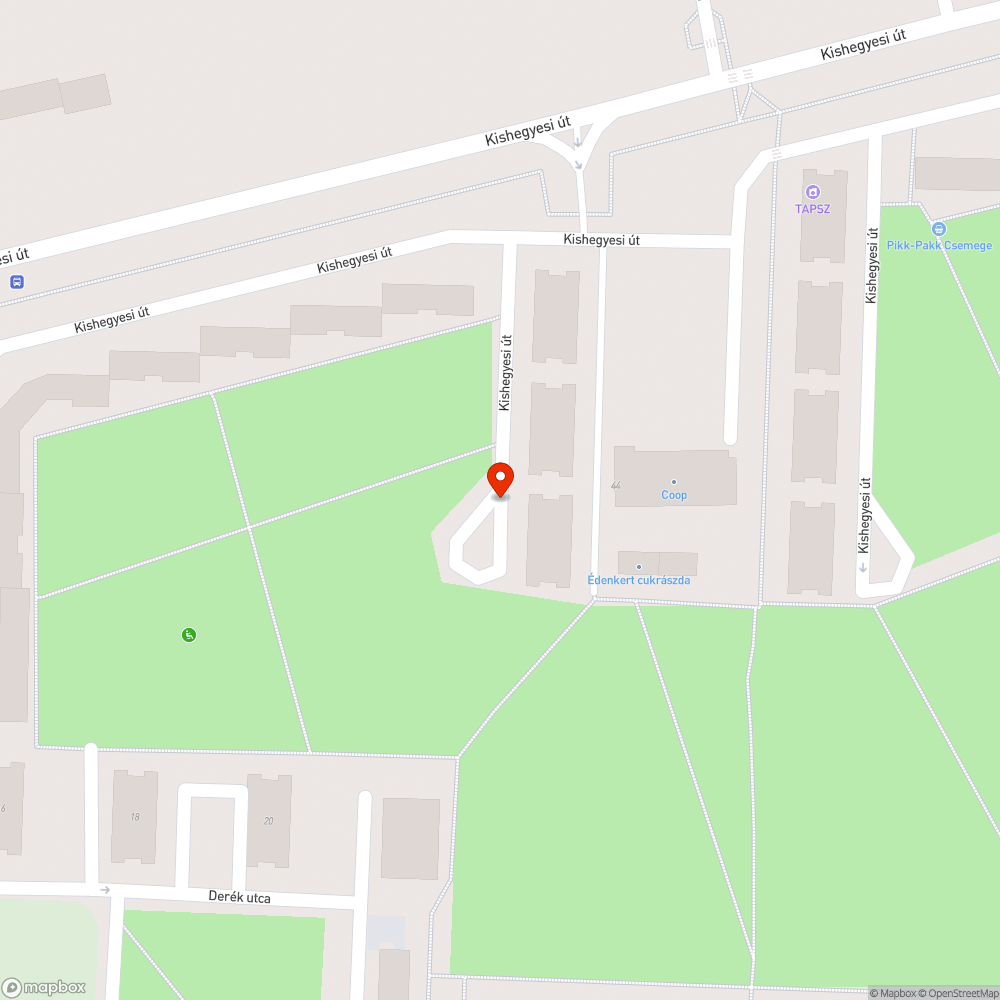 Eldugult bejelentés helye