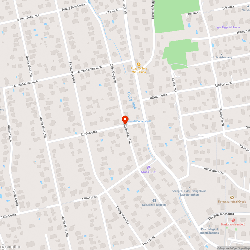 Halvány kerékpárút felfestés bejelentés helye