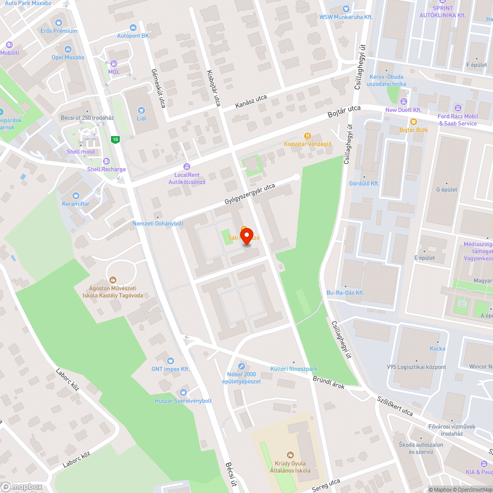 Két elhagyott Alfa Romeo a Gyógyszergyár utcában bejelentés helye