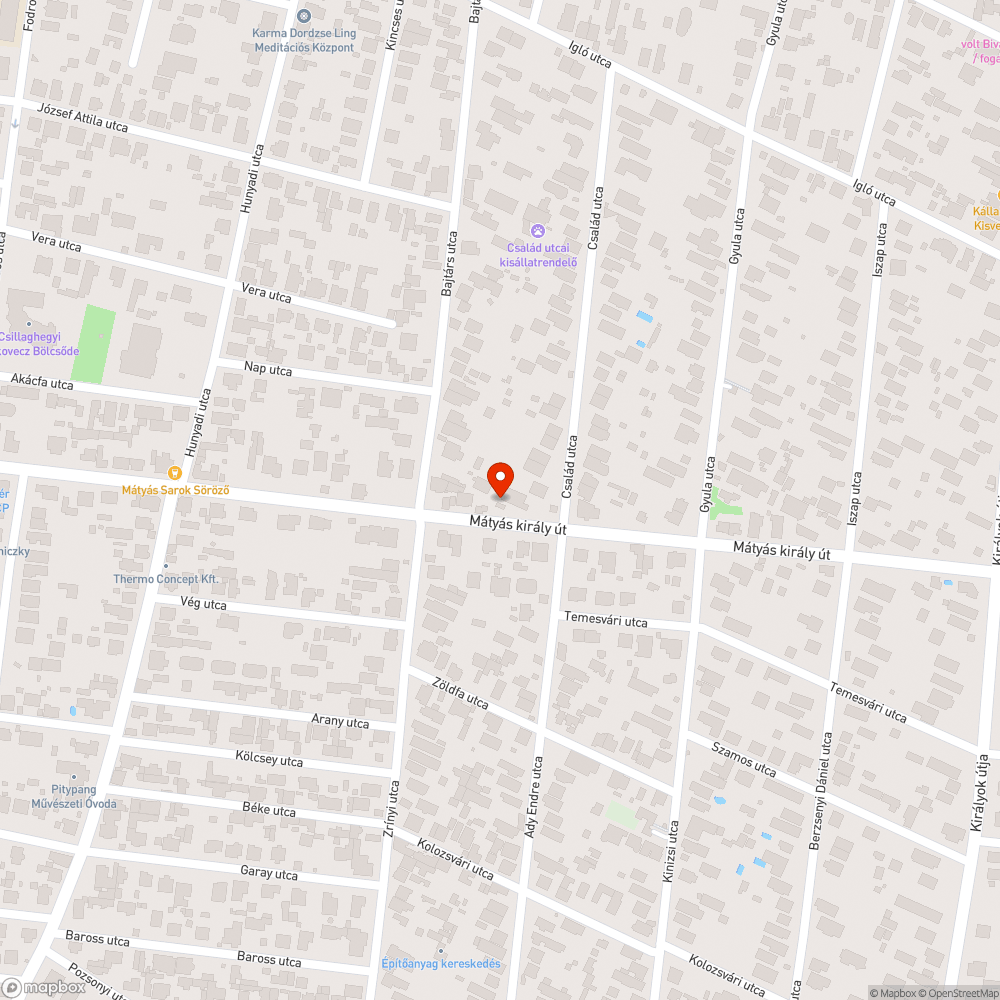 Megnőtt bokor az út mellett bejelentés helye