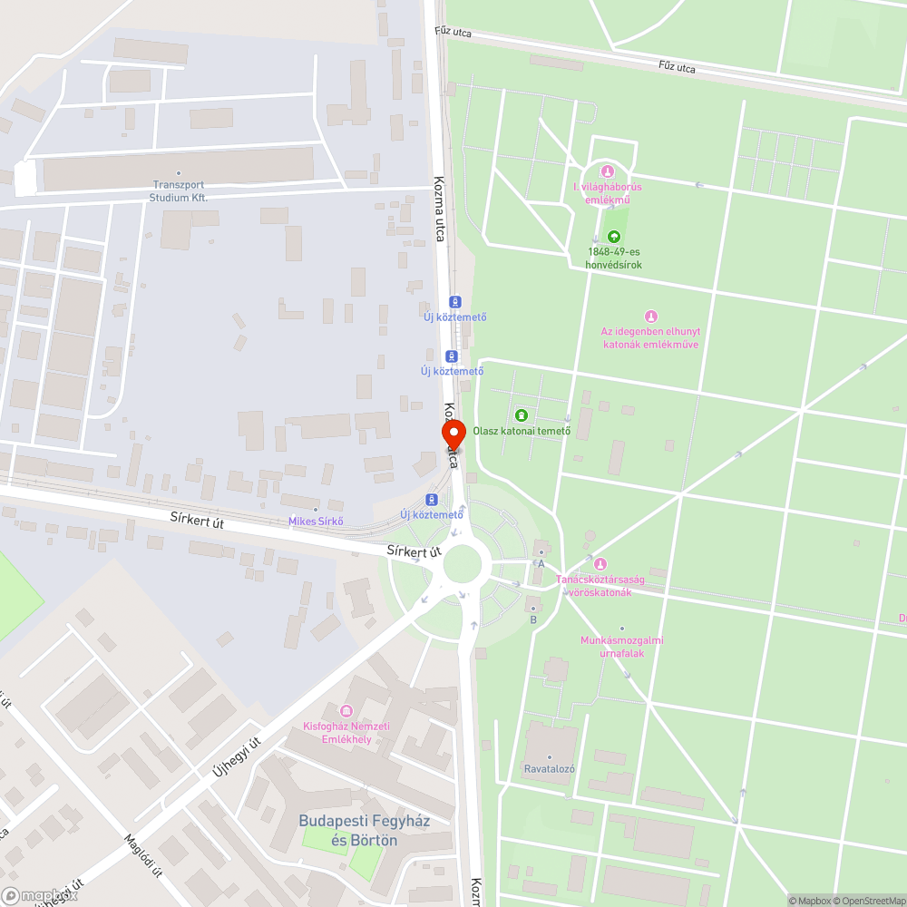 Nem működő jelzőlámpa bejelentés helye