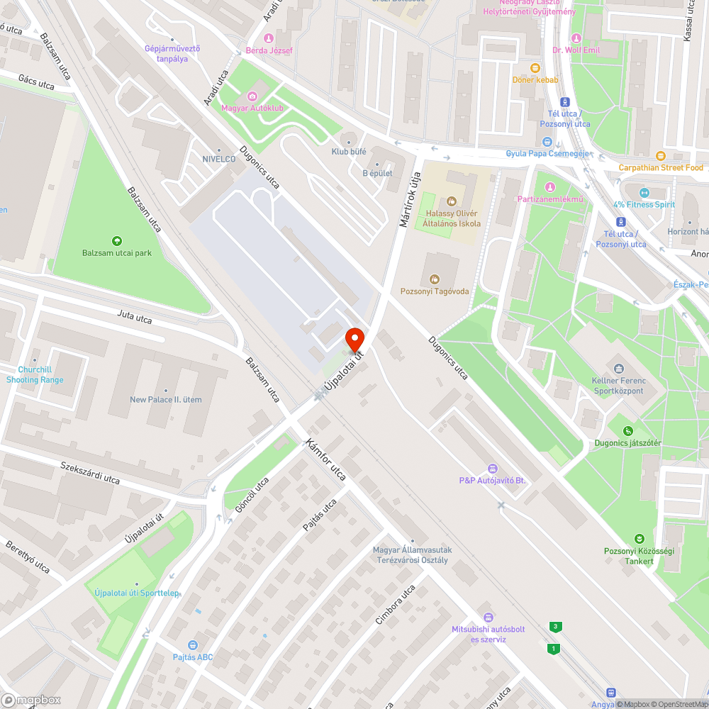 Gaz a járda mellett bejelentés helye