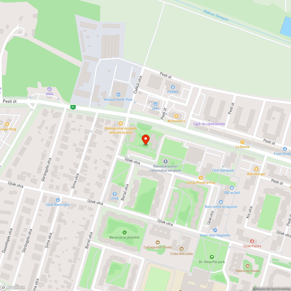 Magárahagyott gépkocsi bejelentés helye