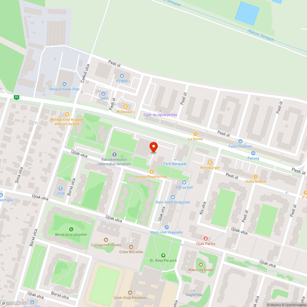 Magányos motor bejelentés helye