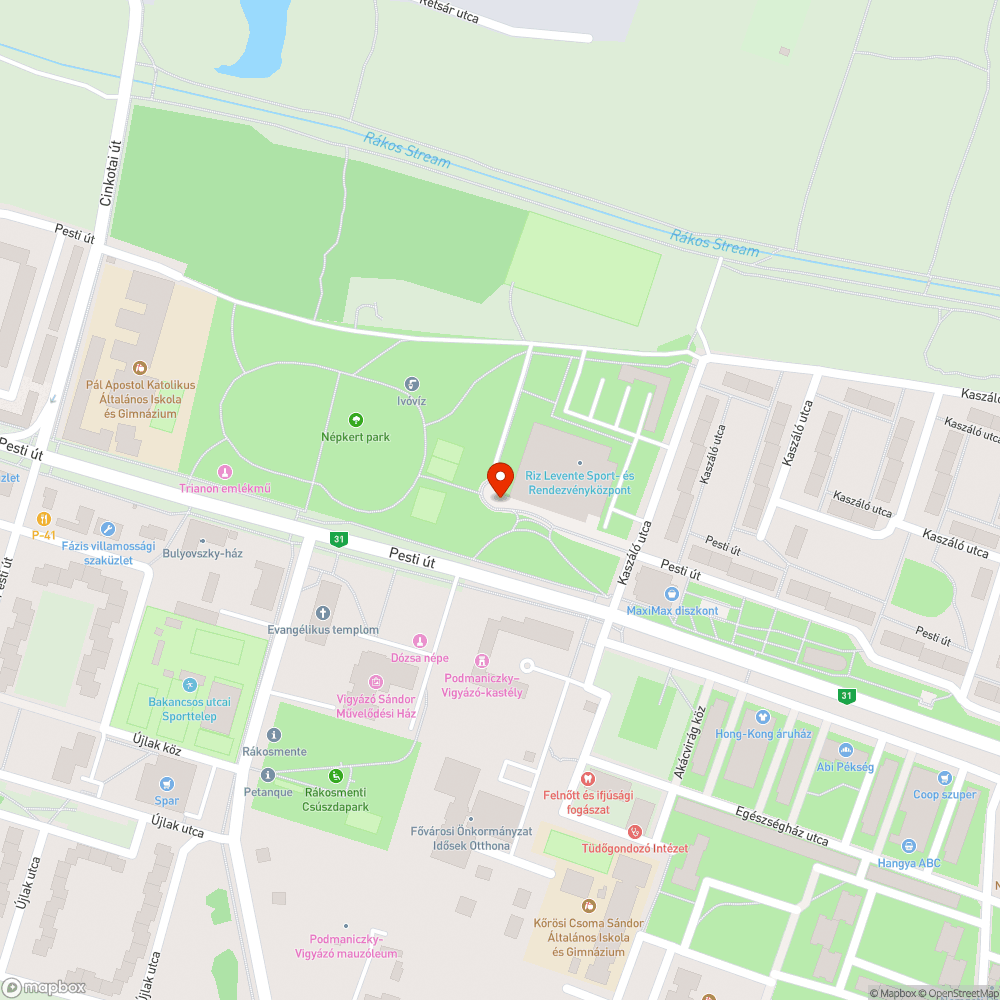 Megrongált közvilágítás bejelentés helye