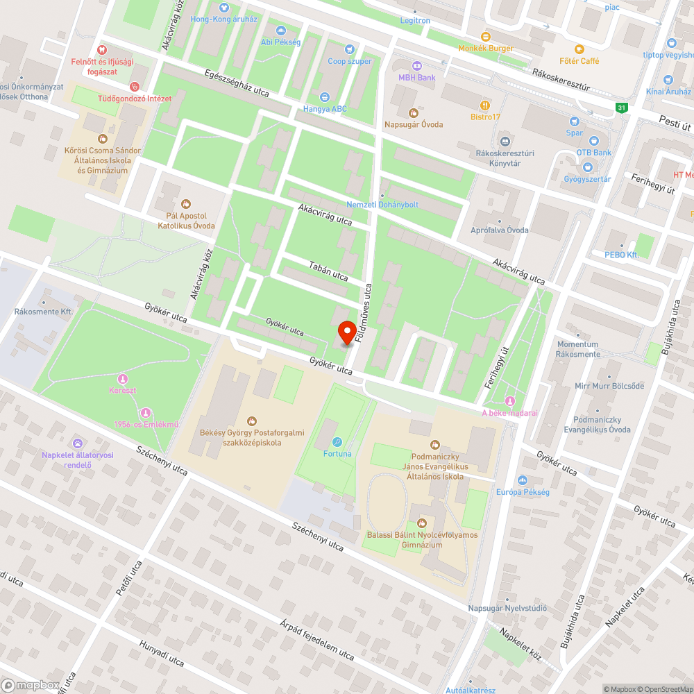 Radiátor a fán bejelentés helye