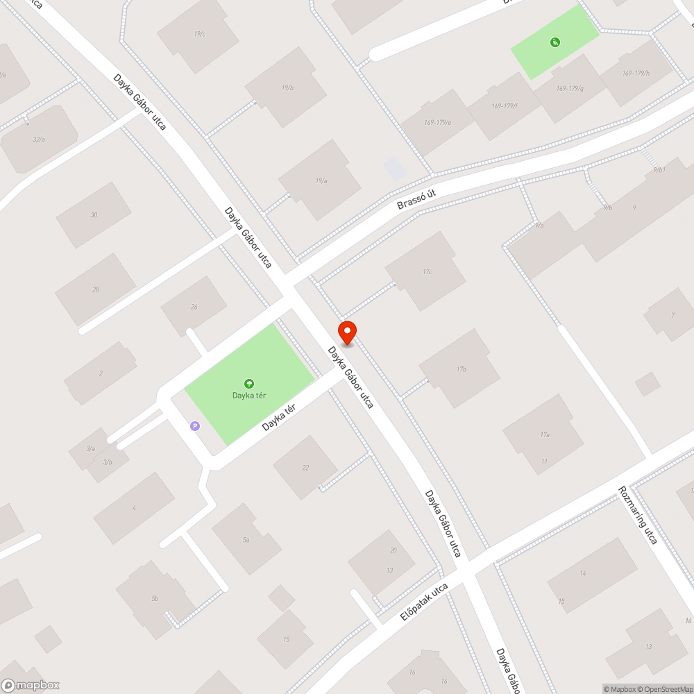 Dayka Gábor utca Toyota bejelentés helye