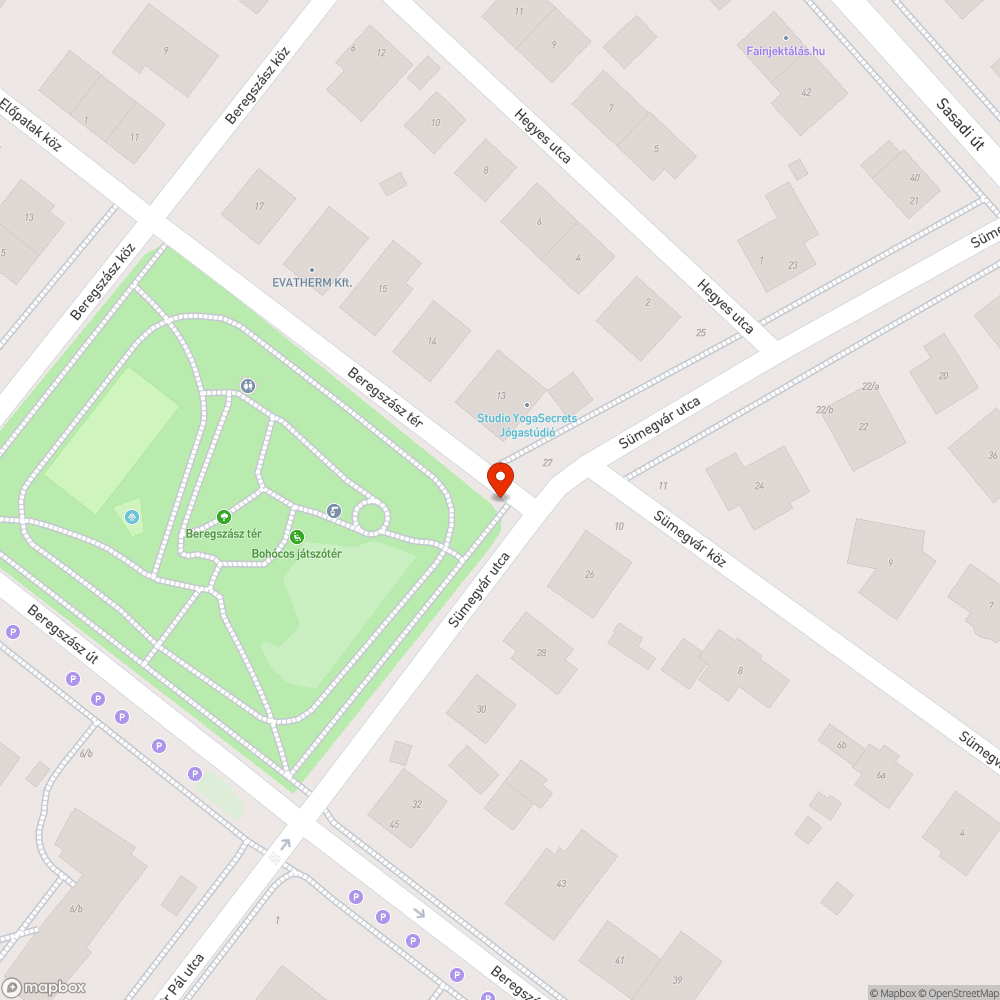 Járdán parkolás Beregszász tér bejelentés helye