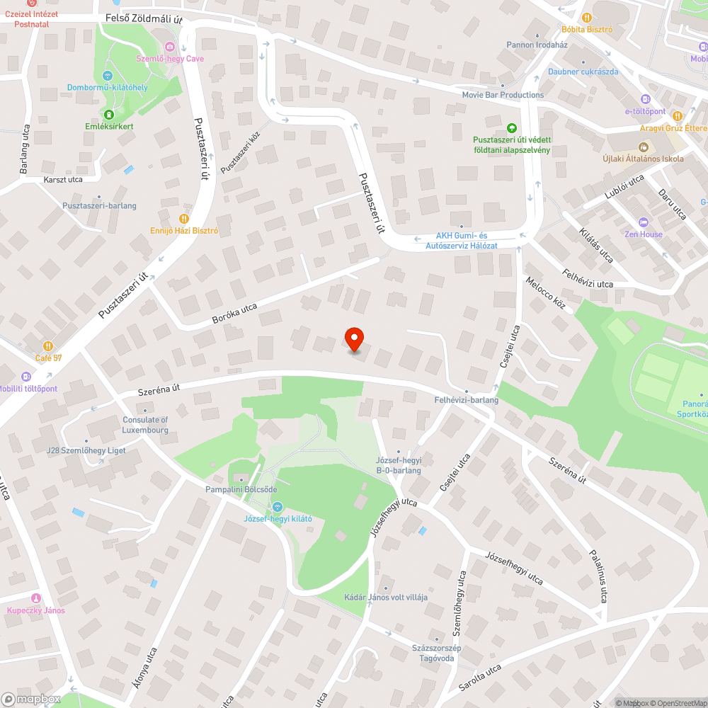 Kiégett az izzó a Szeréna út 45.  elott bejelentés helye