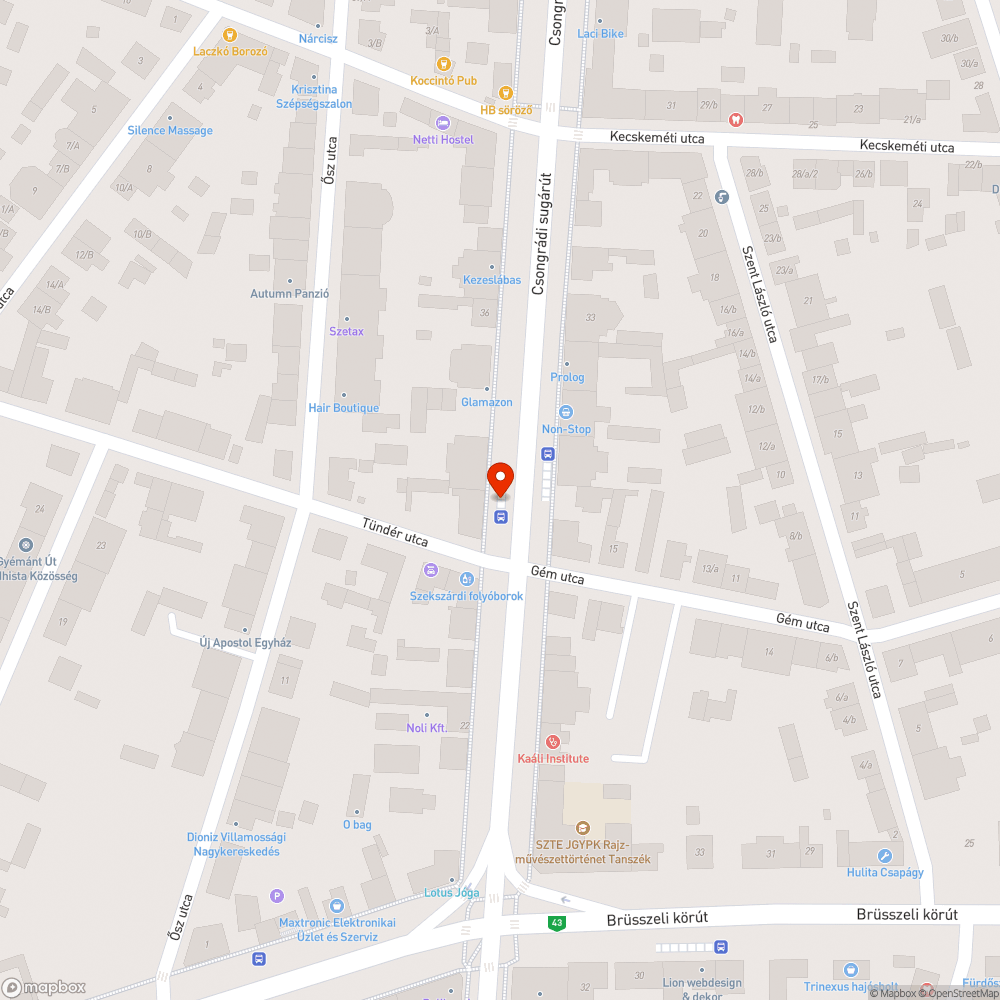 Nem megfelelő és kopott tábla - Csongrádi sgt/Tündér utca bejelentés helye