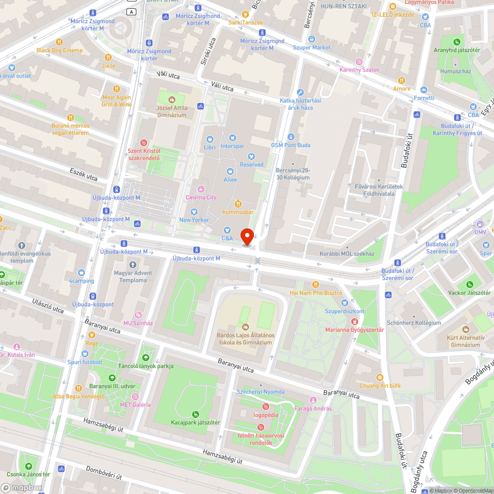 Nincs világítás Október huszonharmadika utcában bejelentés helye