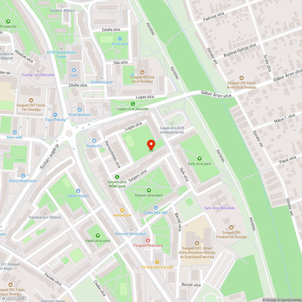 Hiányzik a szemetes - Selyem u. 8/b. bejelentés helye