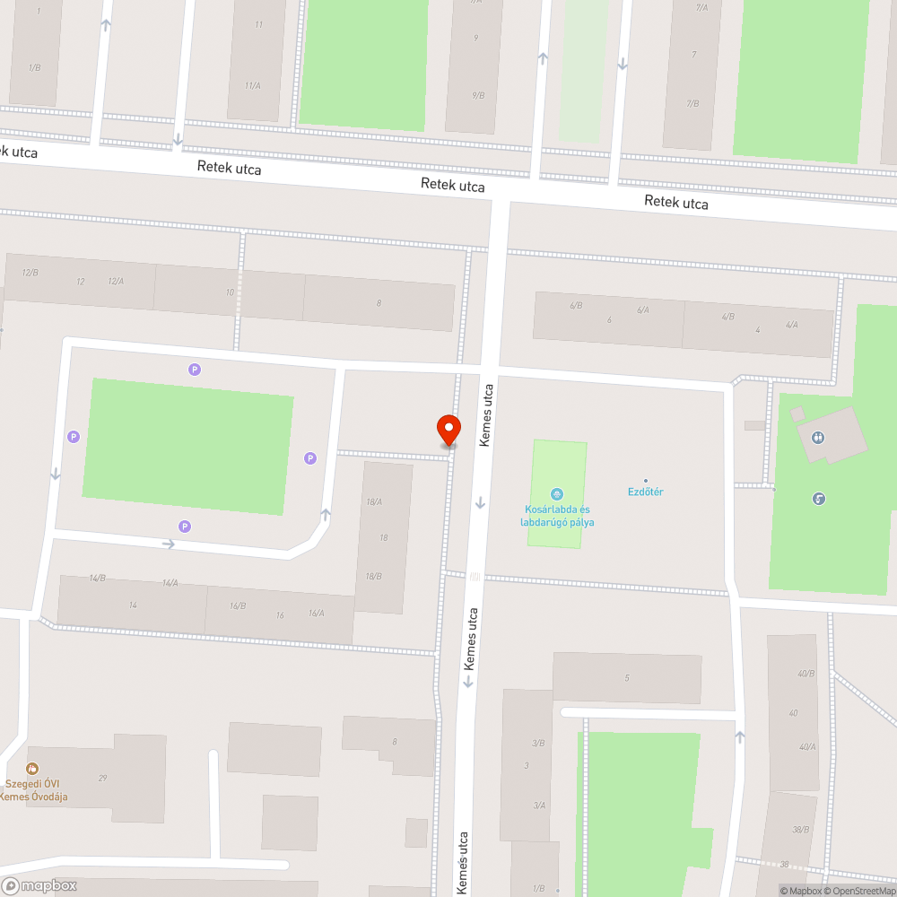 Szétmállott aszfalt, botlásveszélyes járda - Kemes u. 18. bejelentés helye