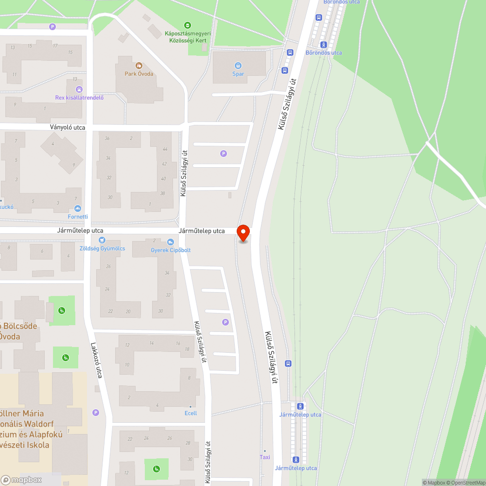 kiszáradt fa bejelentés helye