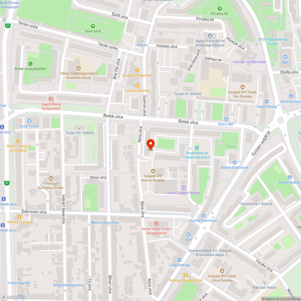 Kátyúk - Róna u. 31. bejelentés helye