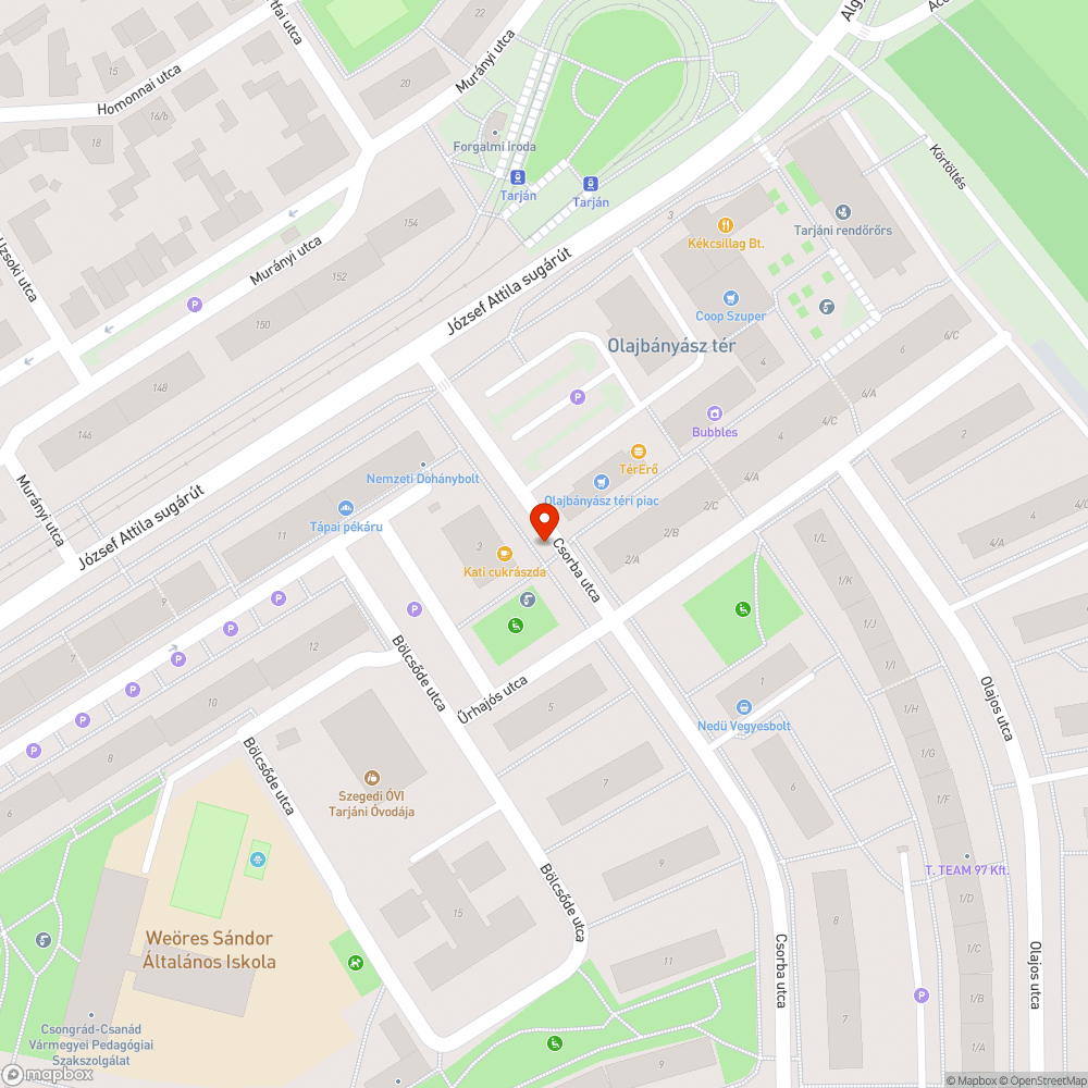 Hiányzó szemetes és éles szélű poller - Csorba u. 3. bejelentés helye