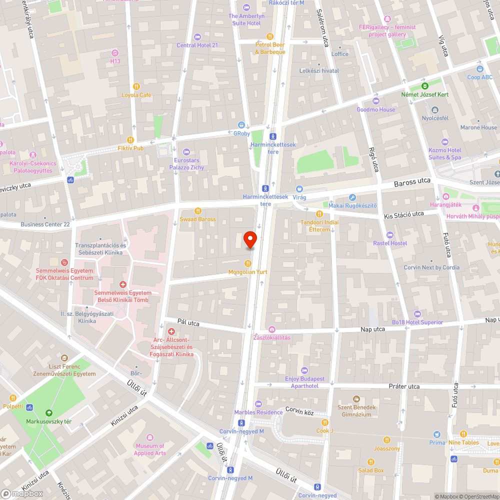 Üres oszlop bejelentés helye