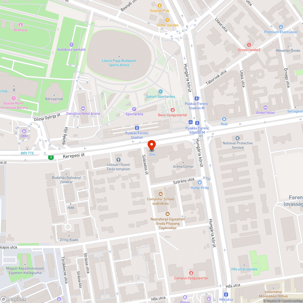 Kerepesi úti óriás bejelentés helye