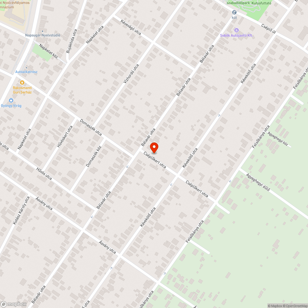 Rengeteg kátyú bejelentés helye