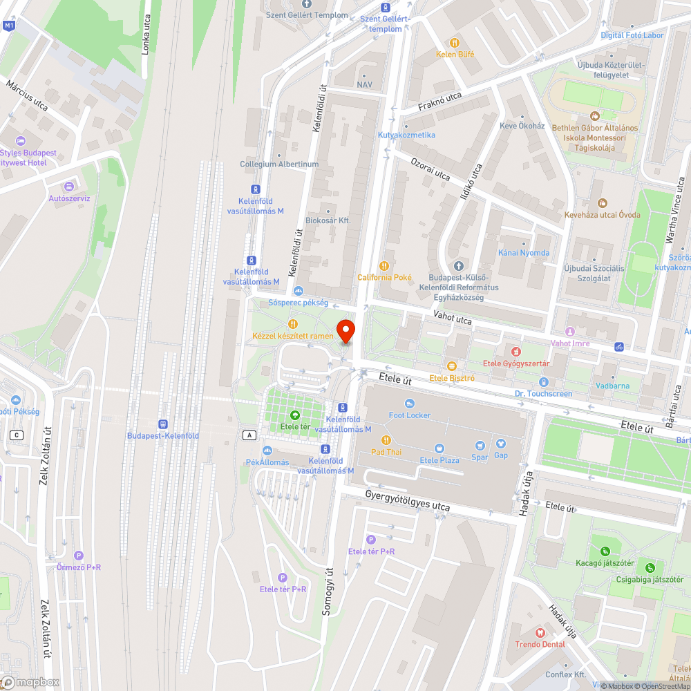 az Etele téren kiégett az egyik zöld jelzőlámpa bejelentés helye