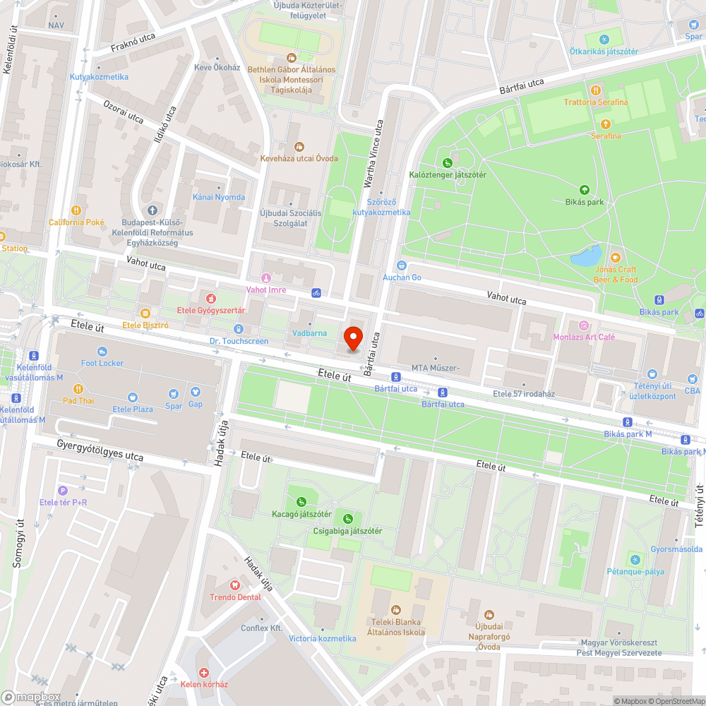 Kidöntött szeméttároló edény bejelentés helye