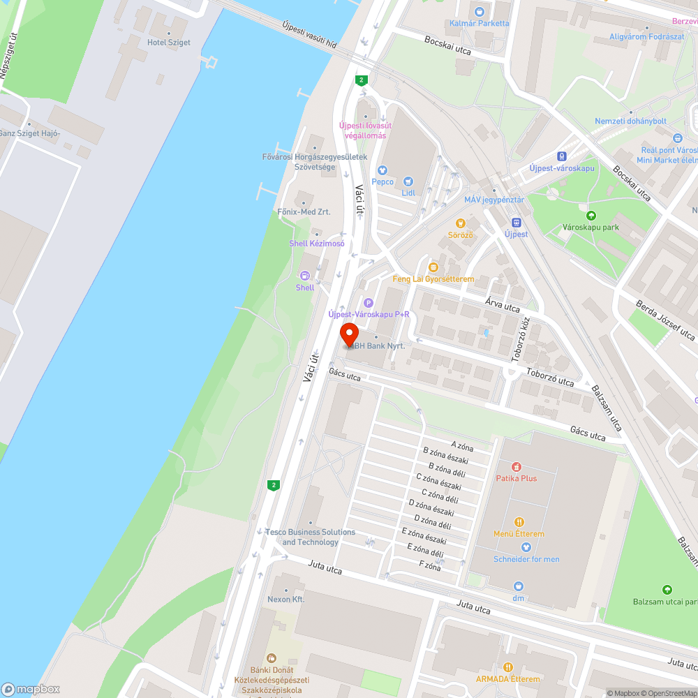 Sérült gyalogátkelő-lámpa bejelentés helye