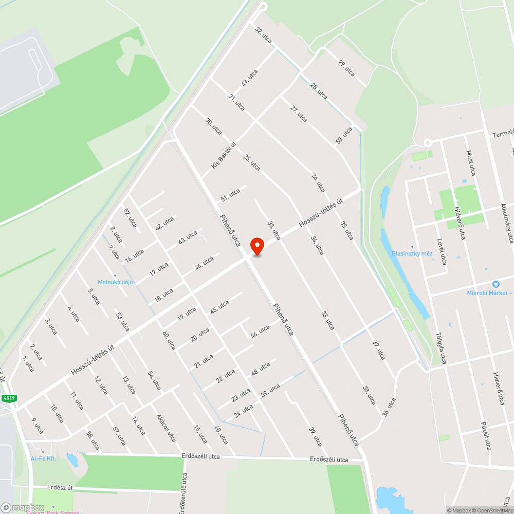 Építkezési törmelék a zöldsávban bejelentés helye