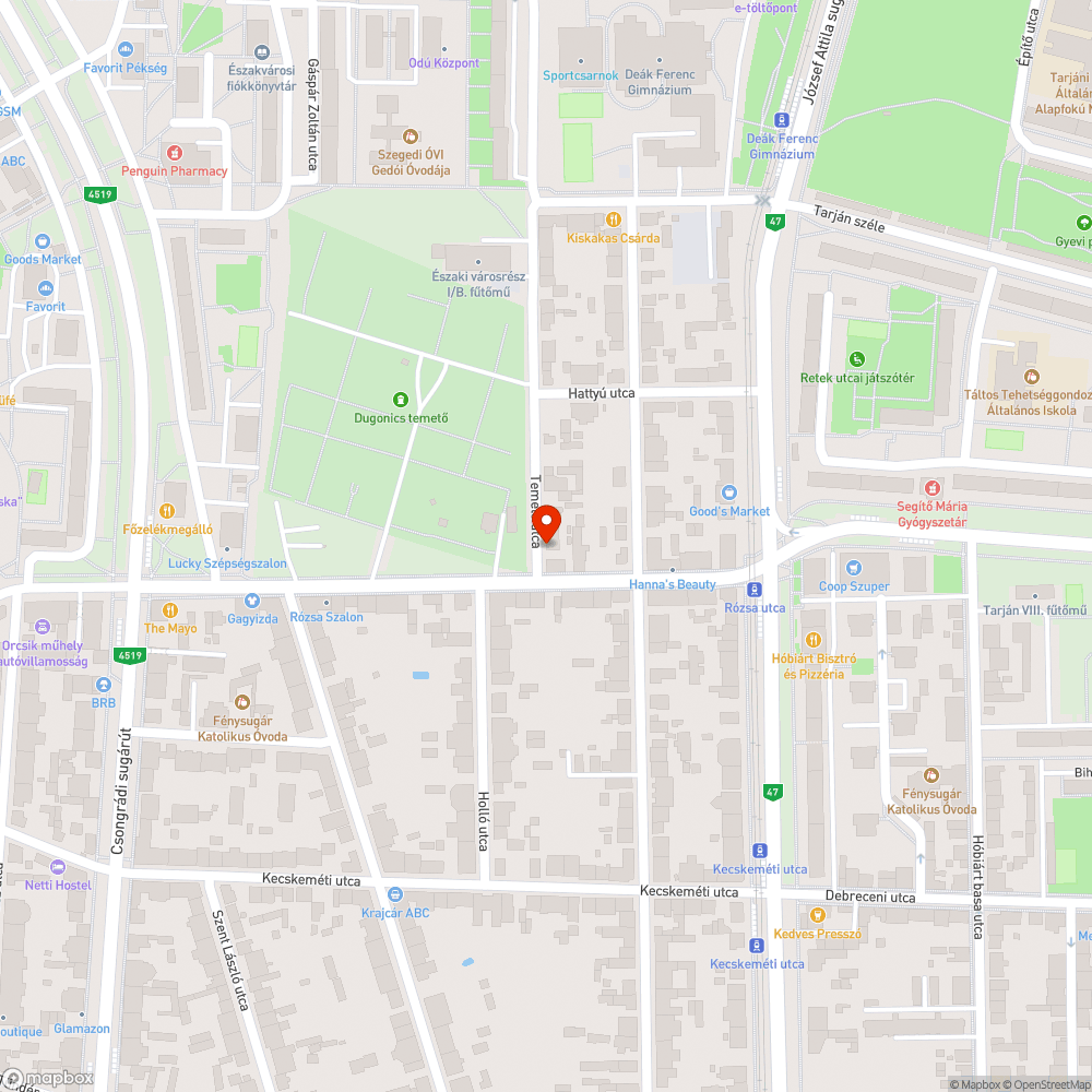 Balesetveszélyes kövek az utcán bejelentés helye