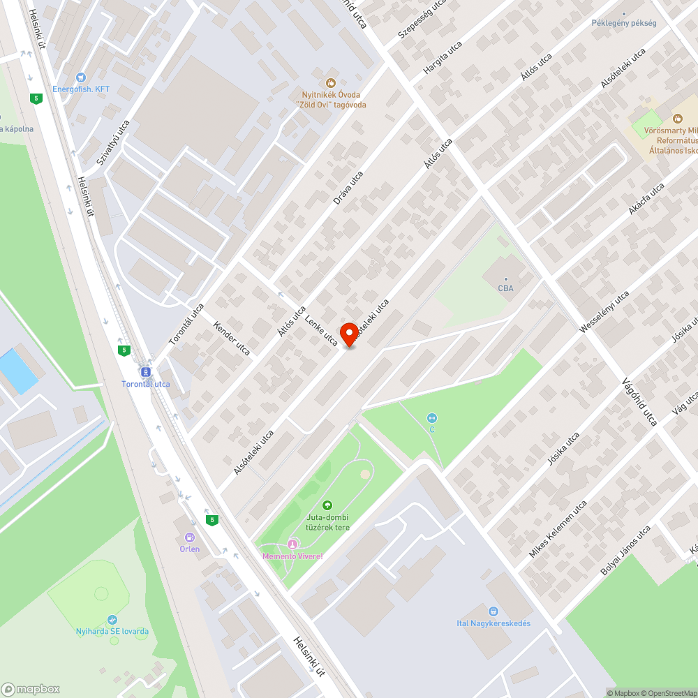 Hűtőszekrény a parkban bejelentés helye