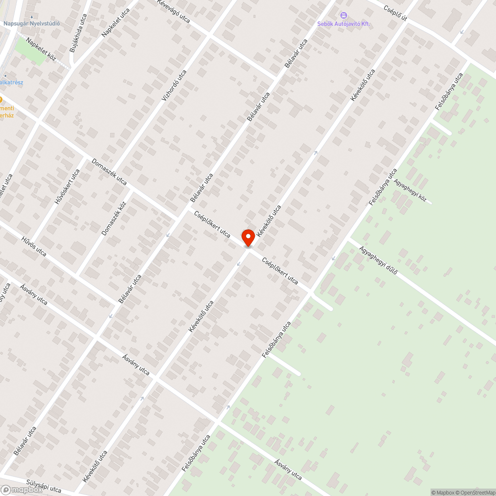 Kátyú...kátyú bejelentés helye