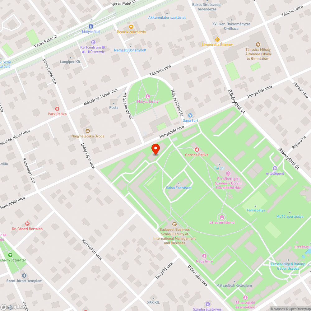 Beszakadt útburkolat bejelentés helye