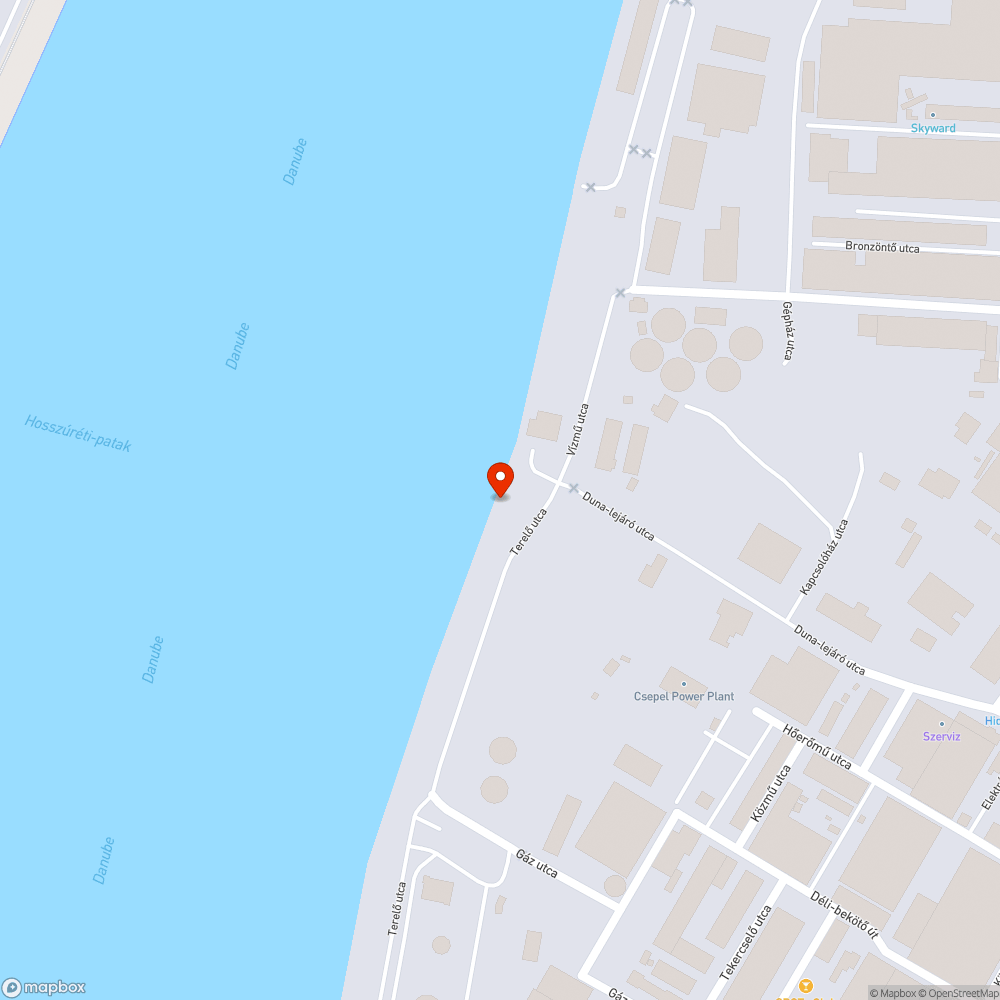 Olajszennyezés a Dunán bejelentés helye