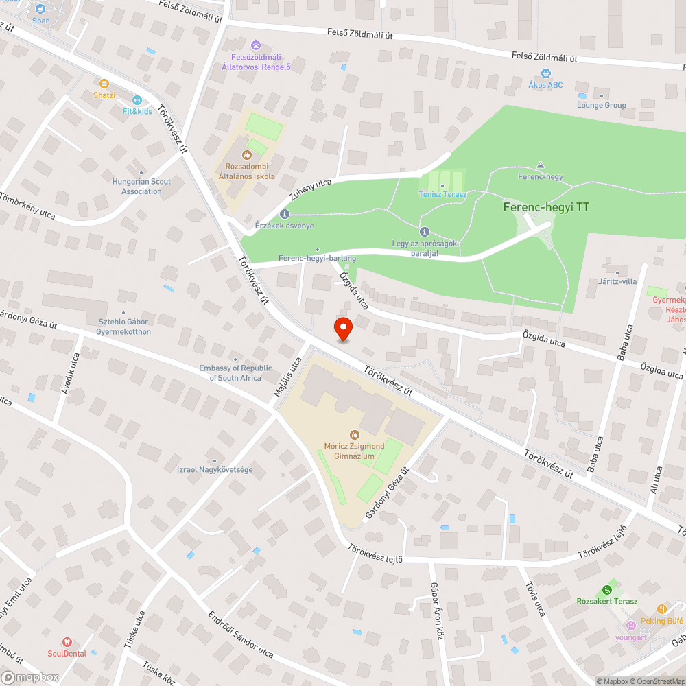 Kiszáradt fák bejelentés helye